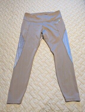 Nike Yoga Women’s High-Rise 7/8 Leggings With Velvet Side Stripes Sz.XL Blush